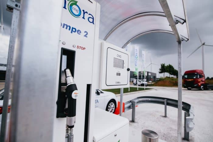Inauguration de la plus grande station de distribution de CNG au PAE de Leuze Europe